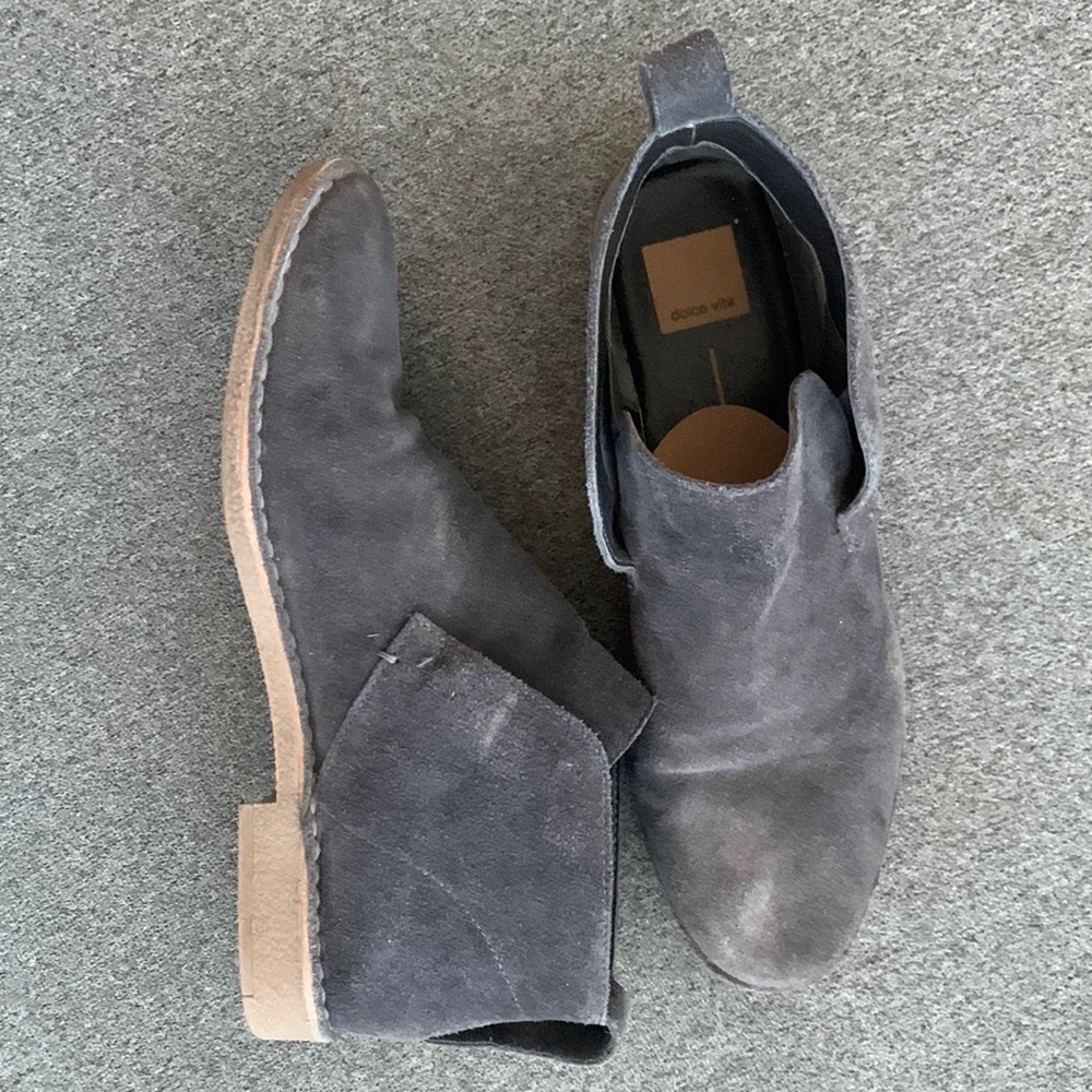 Dolce Vita size 10 grey suede booties